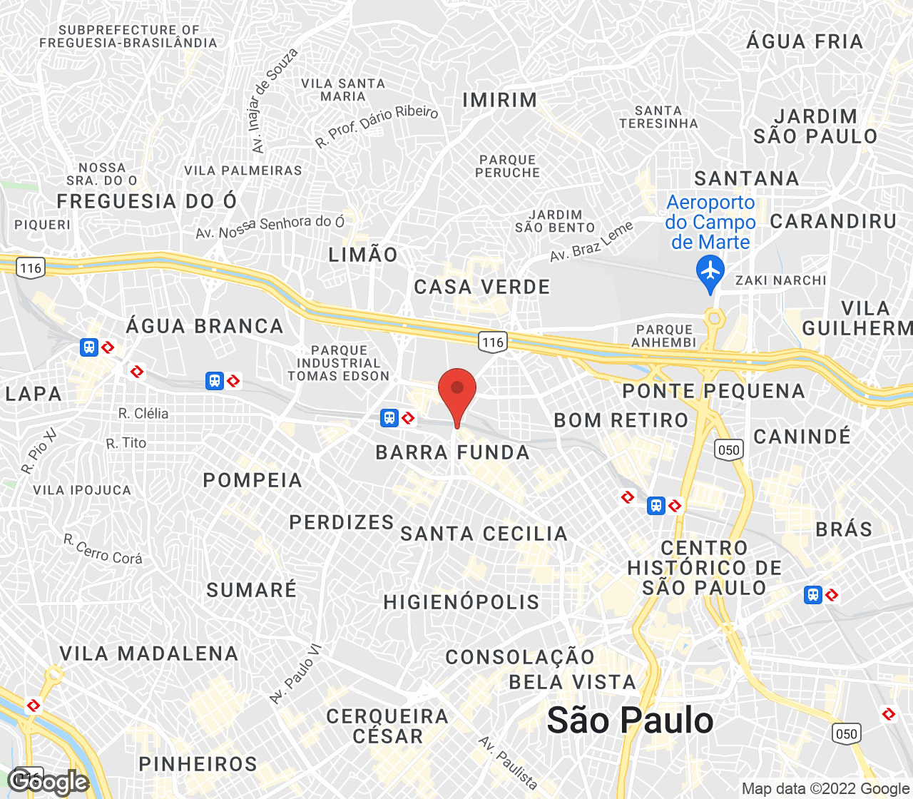 Av. Pacaembu, 33 - Barra Funda, São Paulo - SP, 01155-000, Brasil